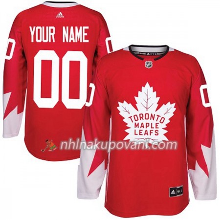 Toronto Maple Leafs Dresy Personalizované Červená 2017-2018 Adidas Alternate Authentic - Pánské Toronto Maple Leafs Dresy Personalizované Červená 2017-2018 Adidas Alternate Authentic - Pánské